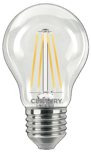 Lampada Goccia LED a Filamento E27 12w Luce Natura 1521 Lumen Century