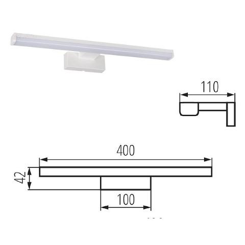 Applique LED 4,8w per Tolettina Kanlux