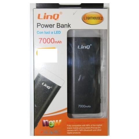 Power Bank 7000mAh con cavo 3 in 1 Linq
