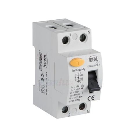 Interruttore Differenziale 1P+N 25A 300mA 6KA Ideal