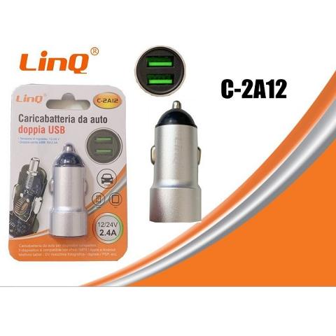 Caricatore da auto 1 USB 2.1A Linq