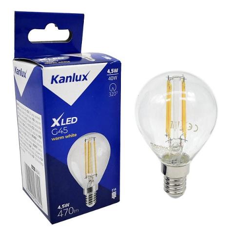 Lampada Pallina LED a Filamento E14 4,5w Luce Calda 472 Lumen Kanlux
