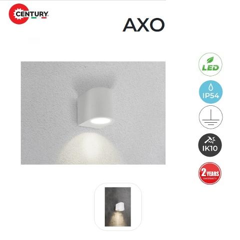 Applique LED AXO Monodirezionale IP54 Grigio GU10 Century