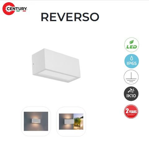 Applique LED Reverso Bianco E27 Century