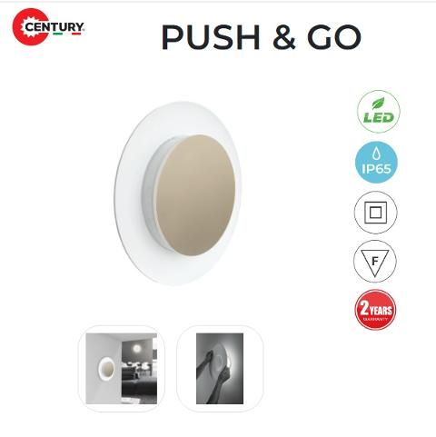 Plafoniera LED Push & Go 20w Luce Natura 1200 Lumen Century