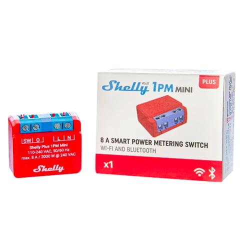 Shelly Plus 2PM Smart Home WiFi relè 2 canali con misurazione