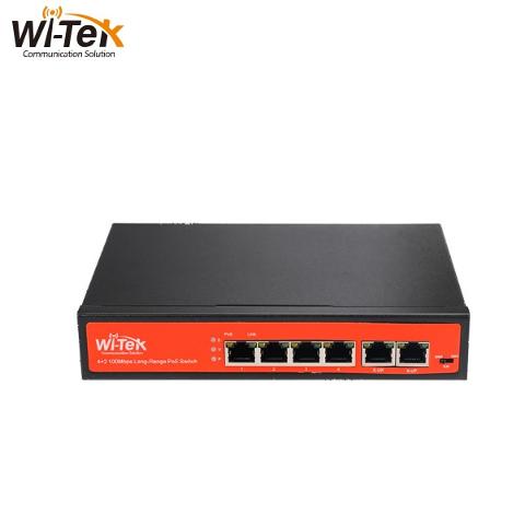 Switch 4 Porte POE 10/100 + 2 Porte Uplink 10/100 Wi-Tek
