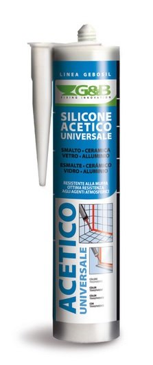 Silicone Acetico Trasparente Professionale 280ML G&B Fissaggi