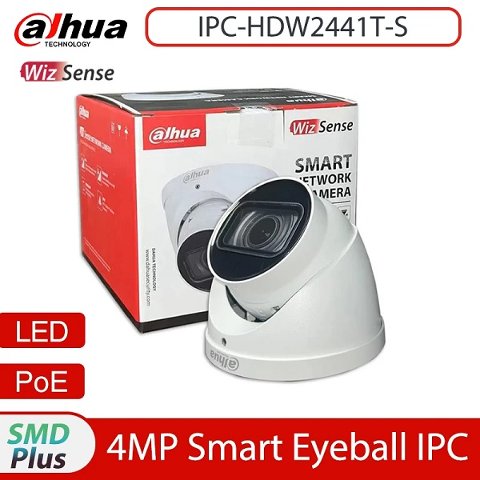 Telecamera Dome IP 4 Megapixel 2,8mm IR 30mt con Audio Dahua