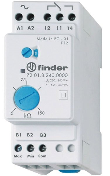 Centralina Relè controllo livello Liquidi 220V 2 Mod Finder