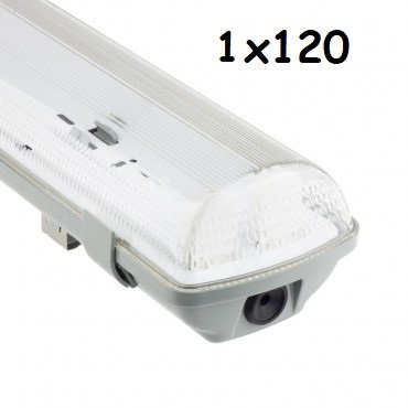 Plafoniera IP65 1x120cm Per neon LED poliplast