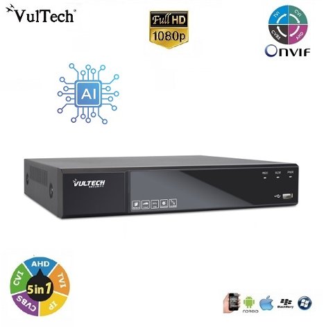 DVR 5in1 4 Canali 5 Megapixel AI Vultech Security