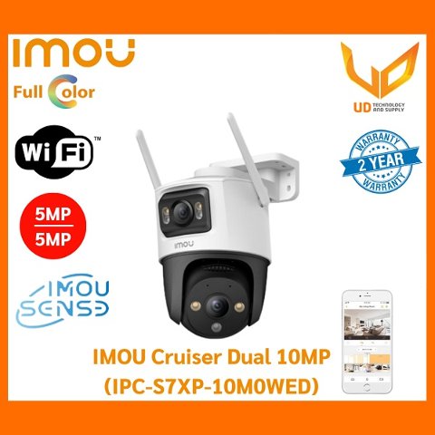 Telecamera 10Mpx (5+5) Motorizzata Wifi per esterno IP65 IR LED Audio Deterrenza attiva Full Color C Imou