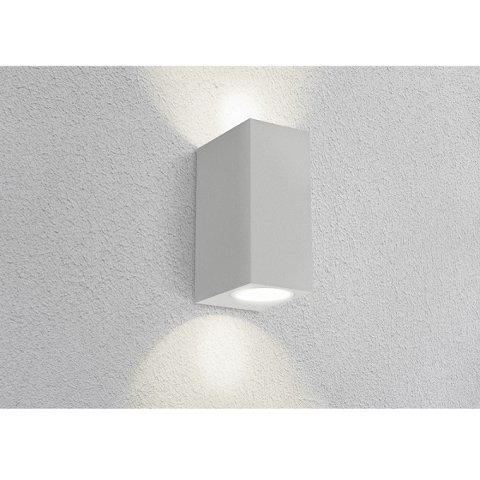 Applique LED AXO Quadrato Bidirezionale IP54 Grigio 2xGU10