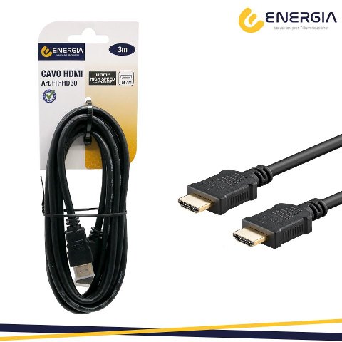 Cavo HDMI M/M 3mt Nero