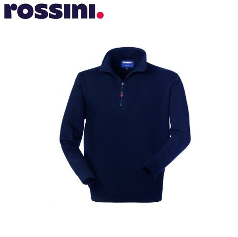 Felpa Perth Mezza Zip 80/20 290gr Blu Rossini