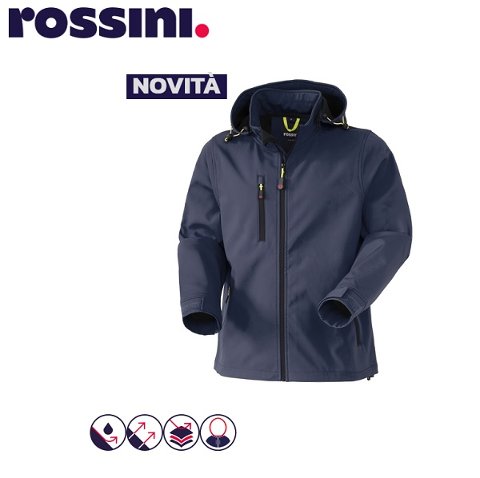 Giubotto Softshell R Boost Blu Rossini