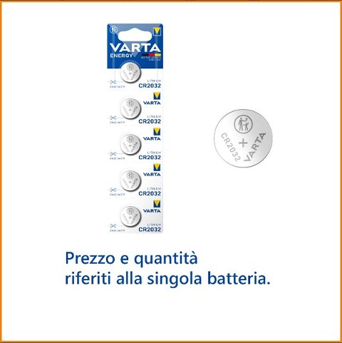 Batteria a Bottone 3V CR2032 *(1pz) Varta