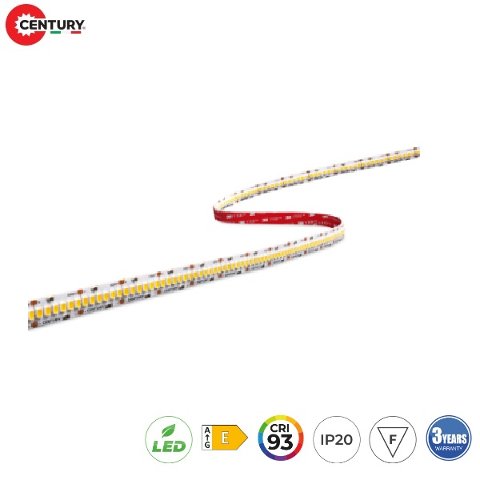 Strip LED 24V 2835 240 Led/mt 20w/mt Luce Natura 2400 Lm/mt *(Prezzo a mt) Century