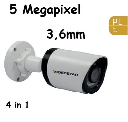 Telecamera Bullet 4in1 5 Megapixel 3,6mm Videostar