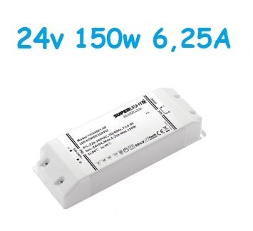 Led Driver Slim 24v 150w 6,25A Elcart