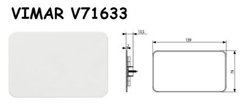 Tappo 503 incastro filomuro vIMAR