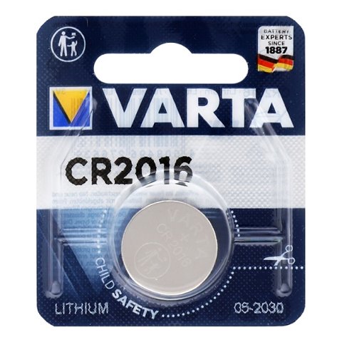 Batteria a Bottone 3V 2016 *(1pz) Varta