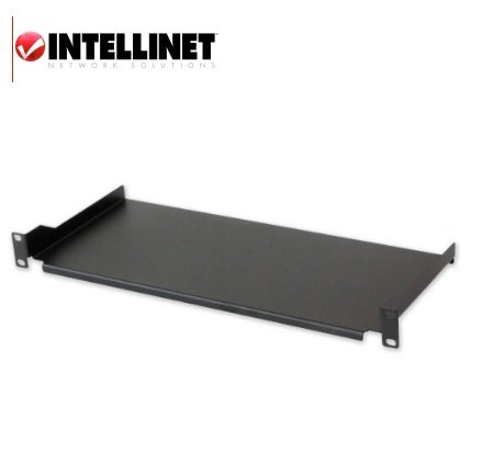 Mensola per Rack 19'' 250 mm 1U Nera 2 punti Techly