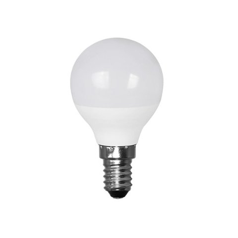 Lampada Mini Sfera Led 6w E14 Luce Fredda 470 Lumen poliplast