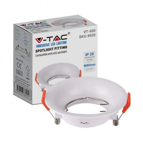 porta Faretto rotondo Bianco V-TAC