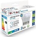 Goccia LED 9w E27 Luce Natura Pacco 3pz