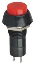 Pulsante NO 3A 125Vac Rosso