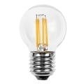 Lampada Mini Sfera LED a Filamento E27 4w Luce Calda