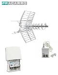 KIT 14 EVO Antenna ELIKA COMBO + MAP2r3+U LTE +  MINI POWER 12P Fracarro