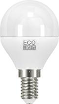 Lampada Mini Sfera Led 6w E14 Luce Calda 470 Lumen Eco Light