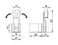 Interruttore Fine Corsa a Leva Corta 30mm 1 NC + 1 NO IP65 Tracon