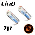 Batteria 18650 3,7V 3200mAh 2pz Linq