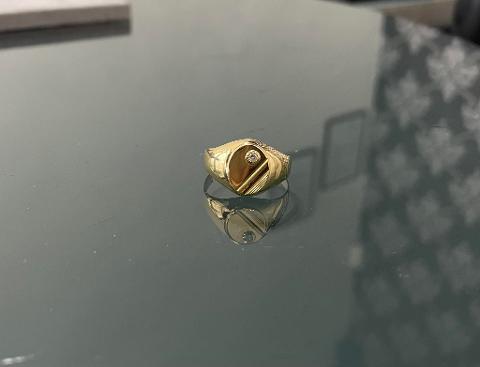 anello maschile . oro giallo