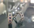 Orecchini in Oro Bianco 18 kt . cerchio con clips