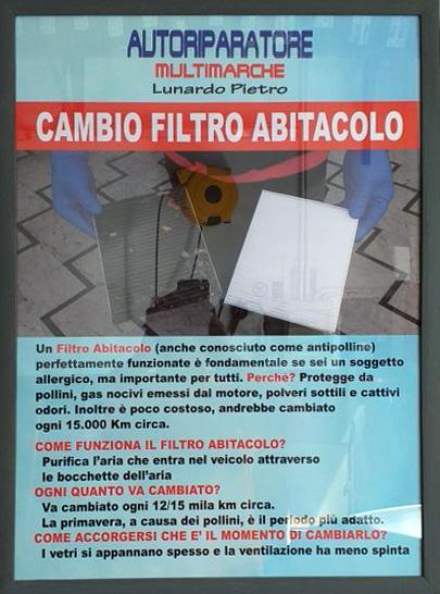 Cambio Filtro Abitacolo