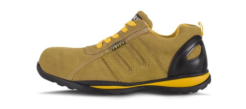 Scarpe antinfortunistica scamosciata (giallo, blu)