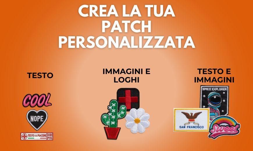 Patch personalizzate con testo, immagini e loghi Ordina ora