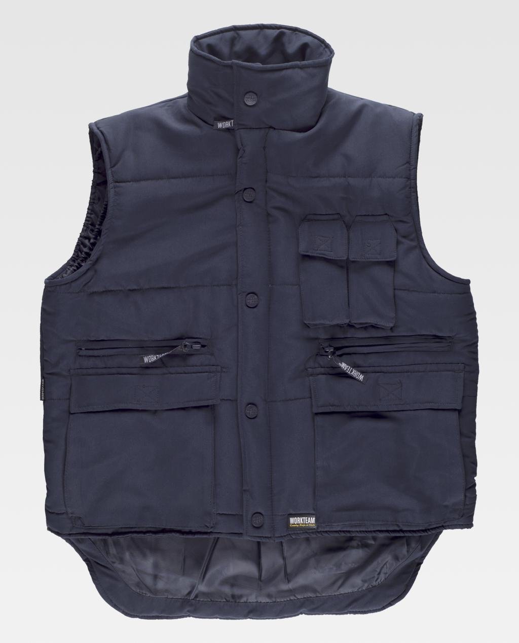 Gilet da lavoro imbottito multitasche