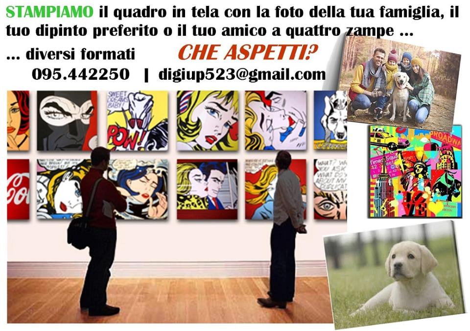 Quadro in tela con tua foto digi dg