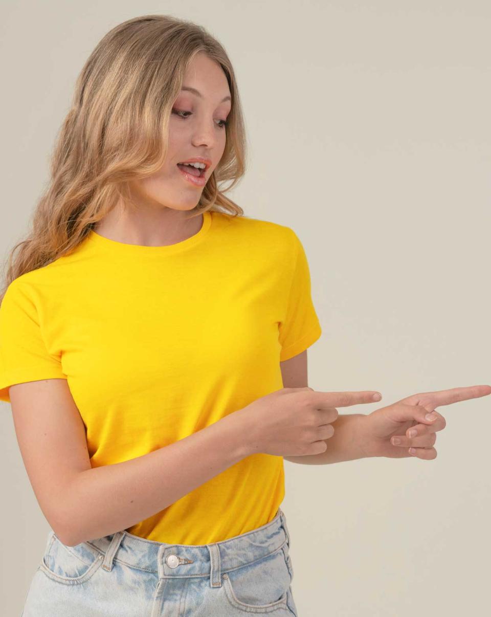 T-shirt donna scollo tondo slim