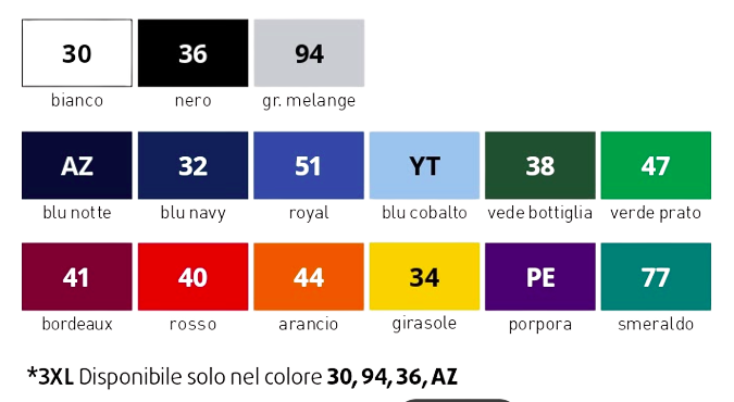 Polo uomo manica corta (3 bottoni, 65% poliestere)
