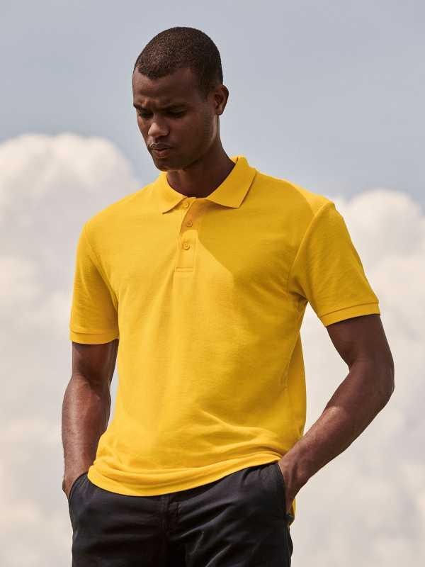 Polo uomo manica corta (3 bottoni, 65% poliestere)