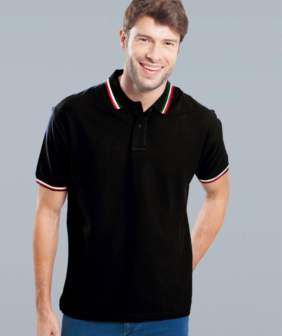 Polo tricolore