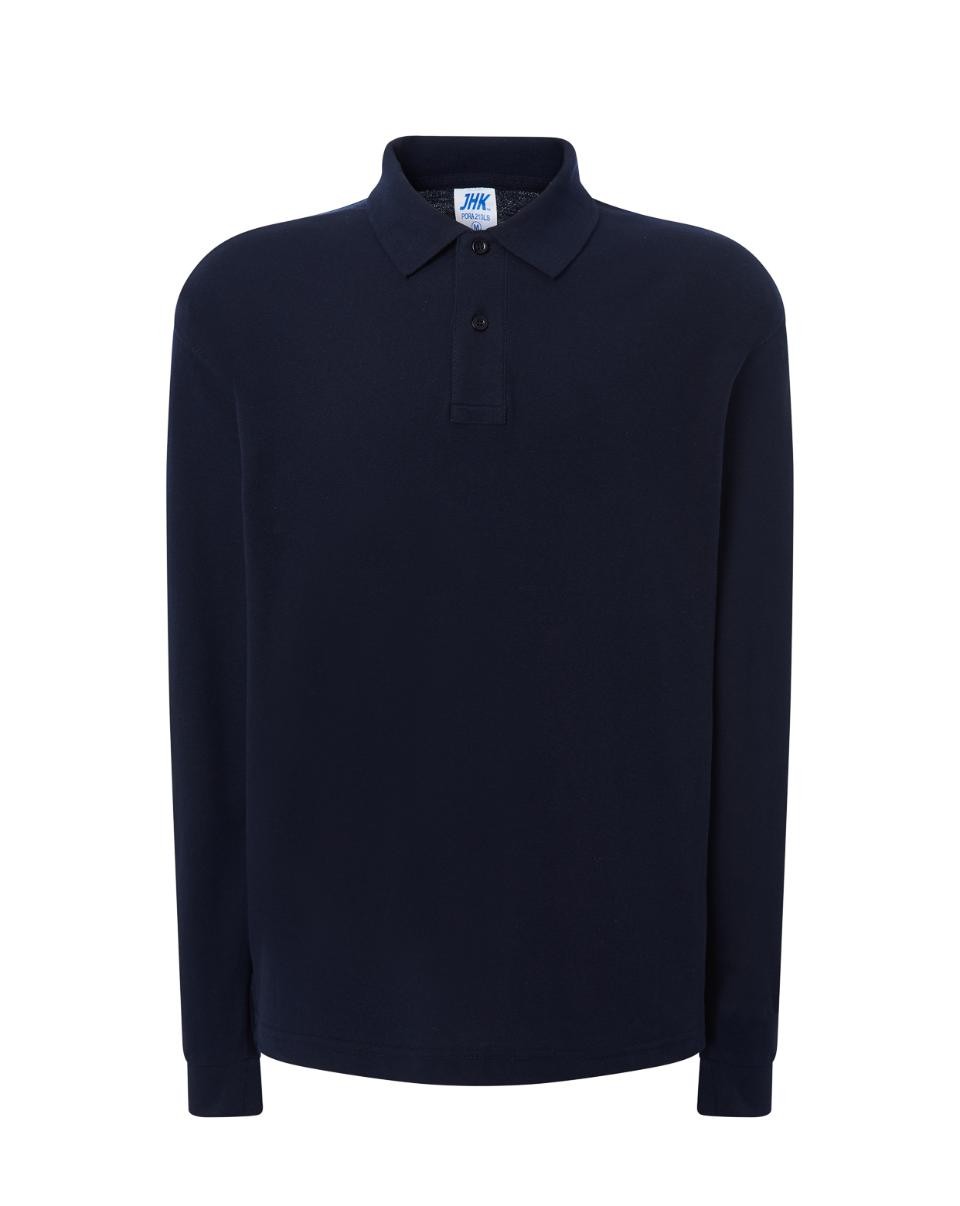 Polo manica lunga (2 bottoni)