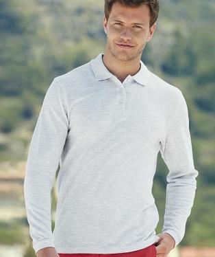 Polo manica lunga (3 bottoni)